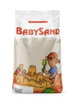 Sabbia Gioco Bambini Bianca 25kg Babysand Lavata Setacciata Naturale Ecologica Sabbia per Sabbiere