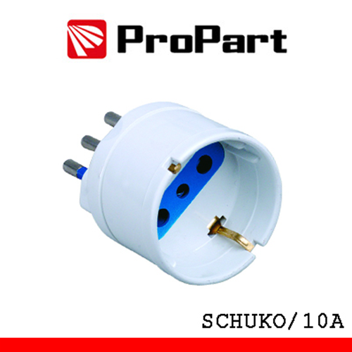 ADATTATORE PRESA SCHUKO SPINA 10A PROPART PES1006-W