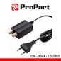 ALIMENTATORE PER AMPLIFICATORI D'ANTENNA TV 12V 450MA 1 USCITA - PROPART PEA12V-4502