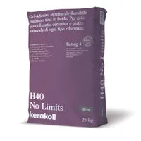 Malta adesiva in polvere KERAKOLL H40 No Limits 25 kg grigio C2TE